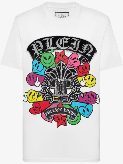 Philipp Plein playera con logo estampado
