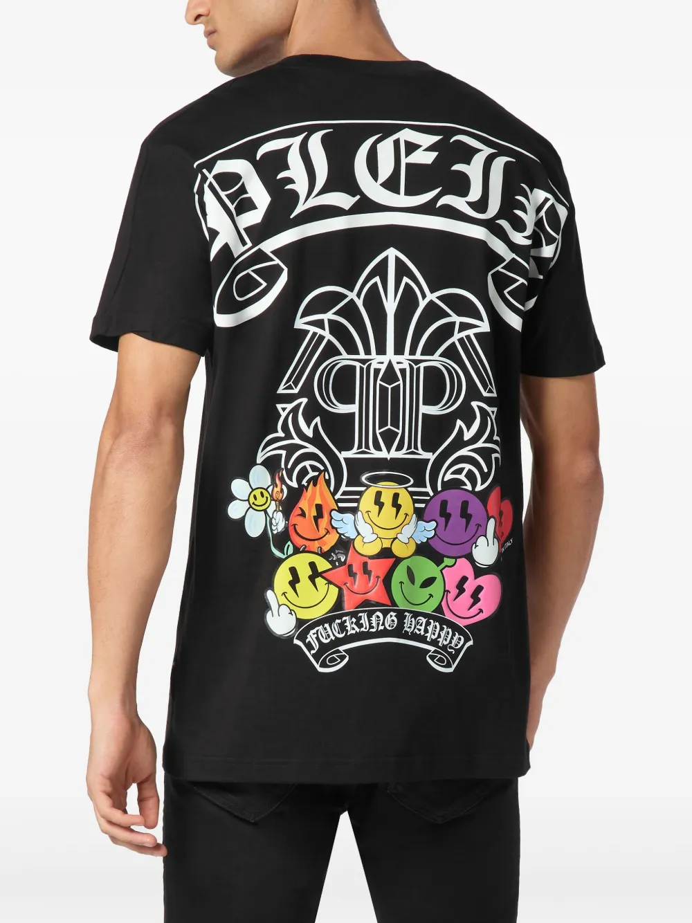 Philipp Plein T-shirt met print Zwart