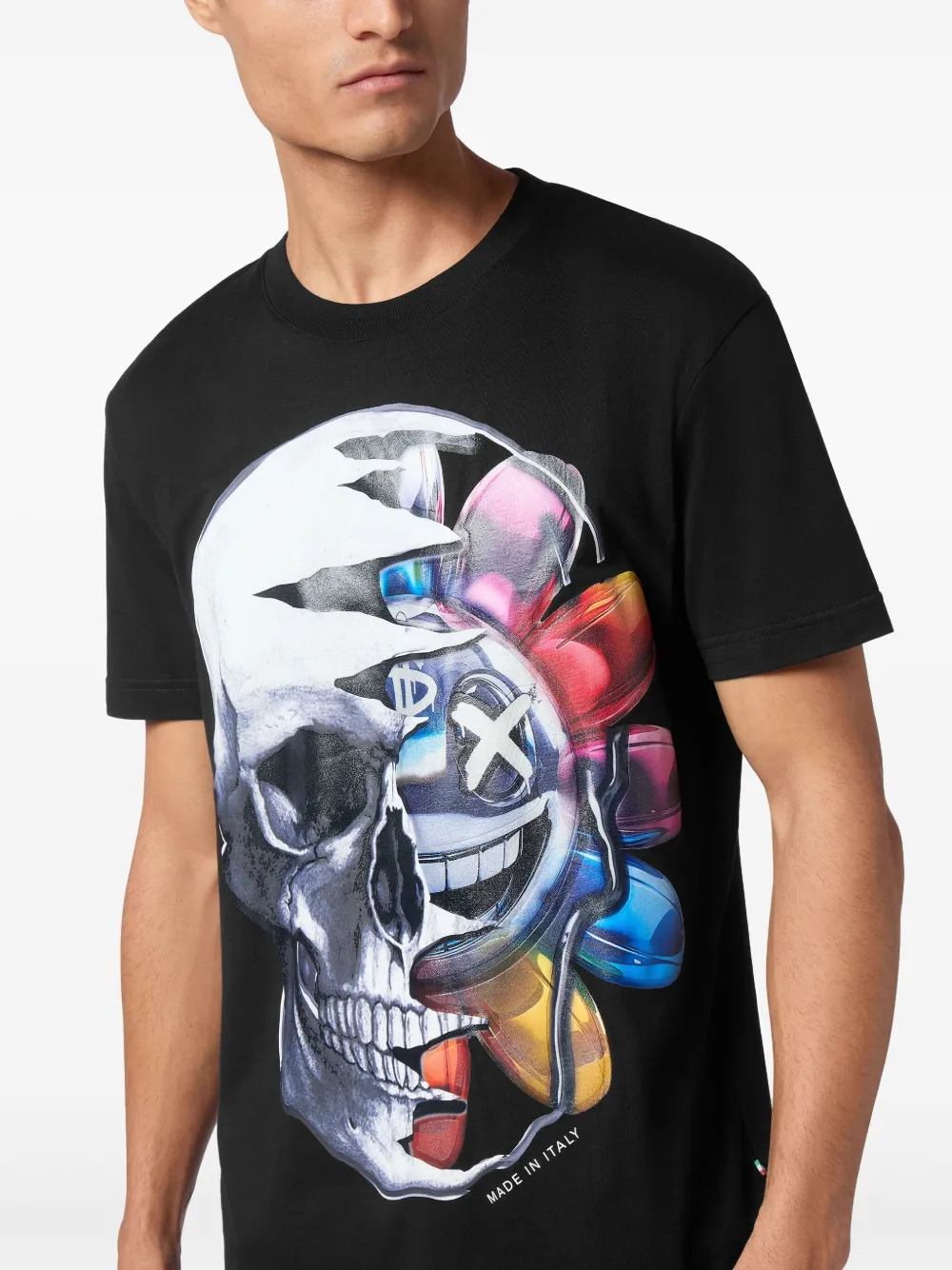Philipp Plein Graffiti T-shirt Zwart