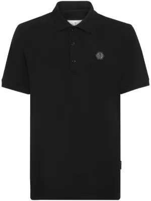 Dolce & Gabbana Embroidered Piqué Polo Shirt | Black | FARFETCH