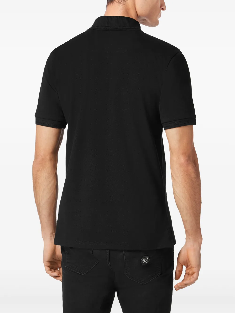 Philipp Plein Gothic Plein poloshirt Zwart
