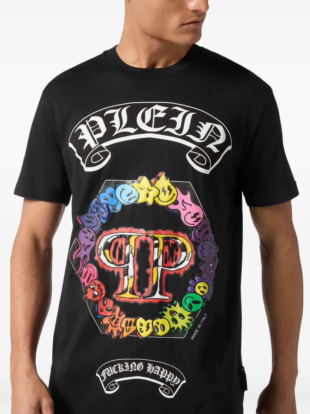 Philipp Plein T-shirt met print Zwart