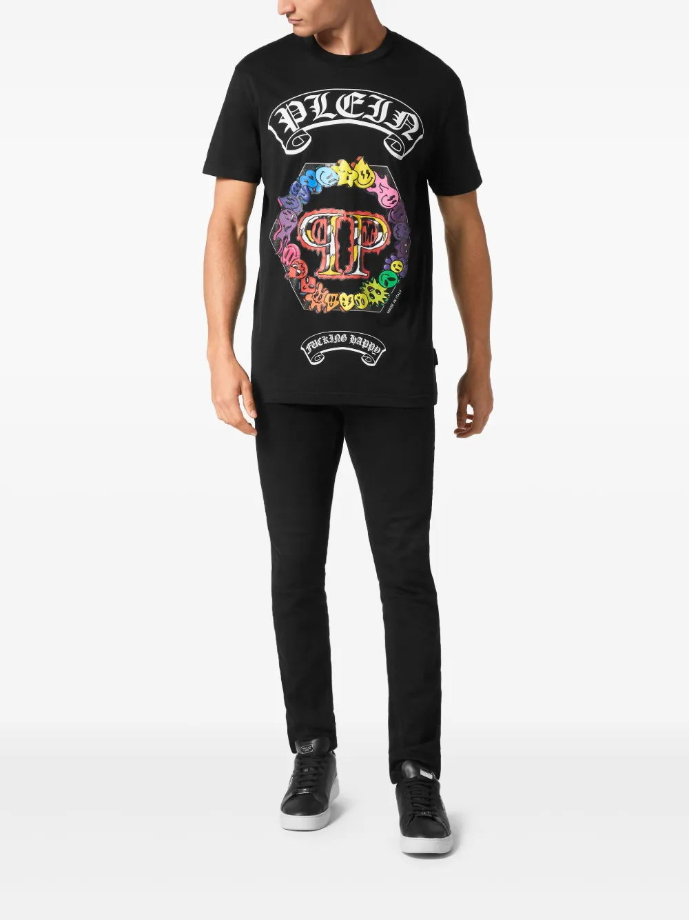 Philipp Plein SS Smile T-shirt - Zwart