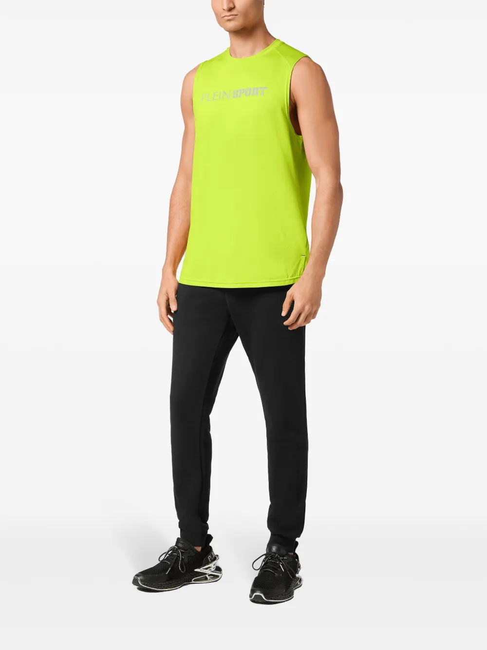 Plein Sport Reflecterende tanktop - Geel