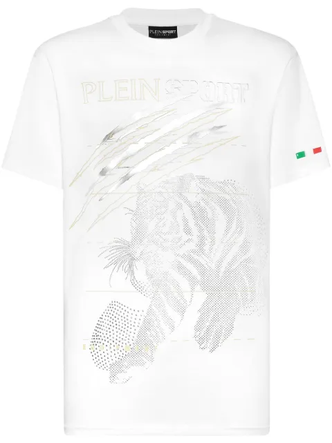 Plein Sport t-shirt à motif tigre