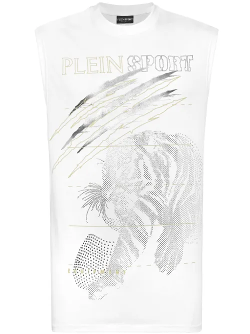Débardeur à motif tigre - Plein Sport - Modalova