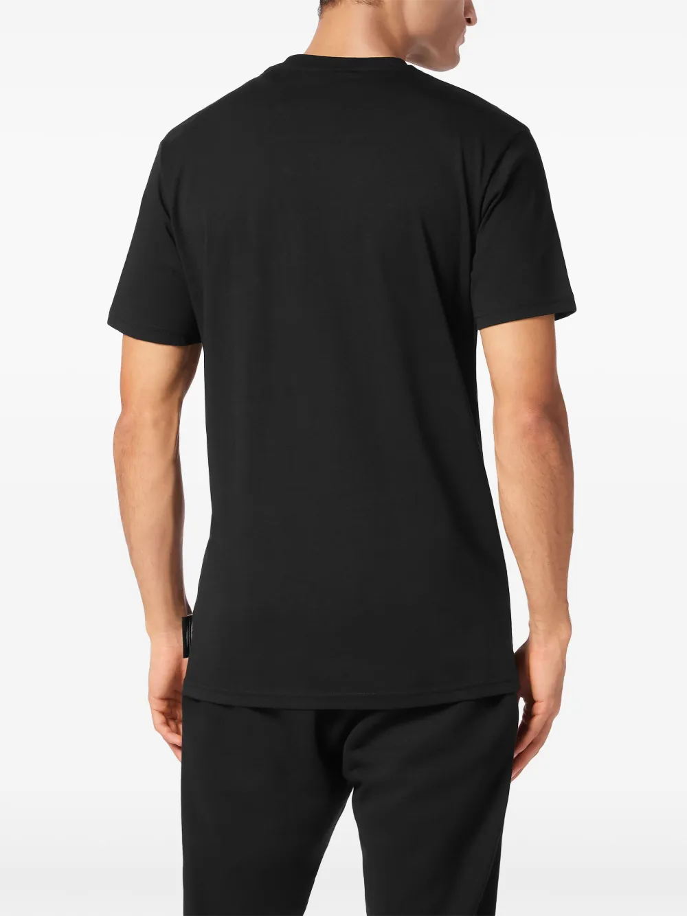 Plein Sport Lamina Tiger katoenen T-shirt Zwart