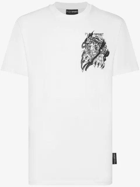 Plein Sport T-Shirt mit Tigermotiv