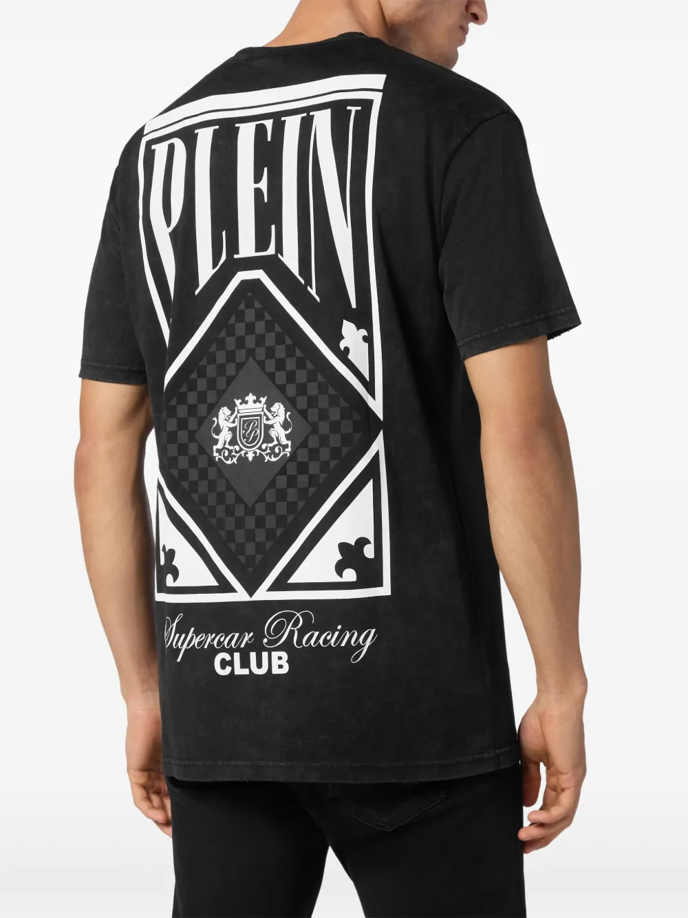 Philipp Plein Racing Club T-shirt Zwart