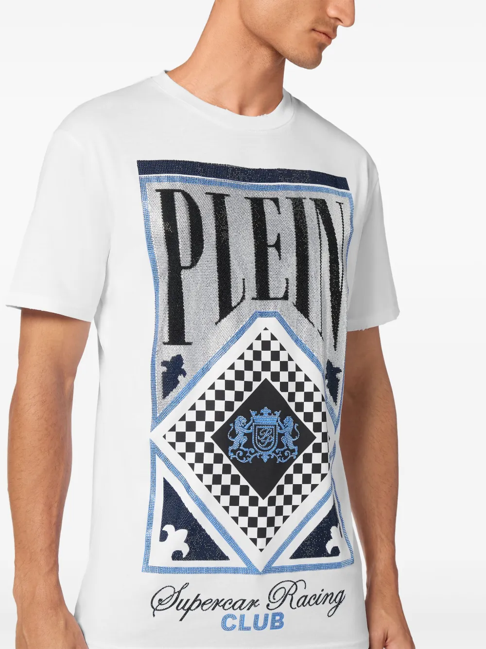 Philipp Plein Racing Club T-shirt Wit