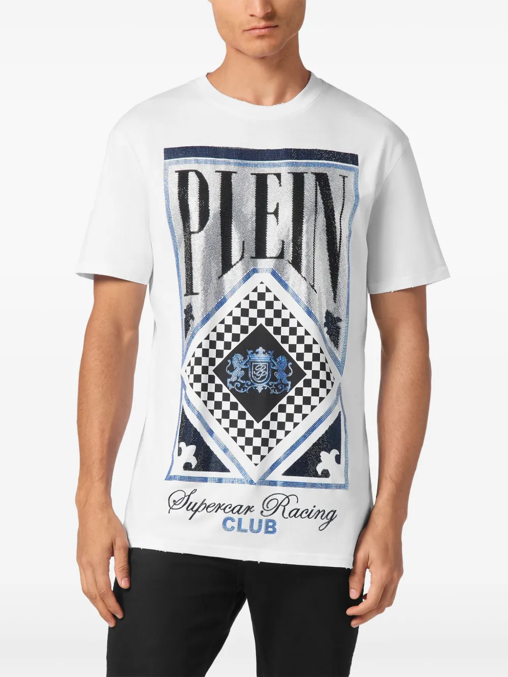 Philipp Plein Racing Club T-shirt Wit