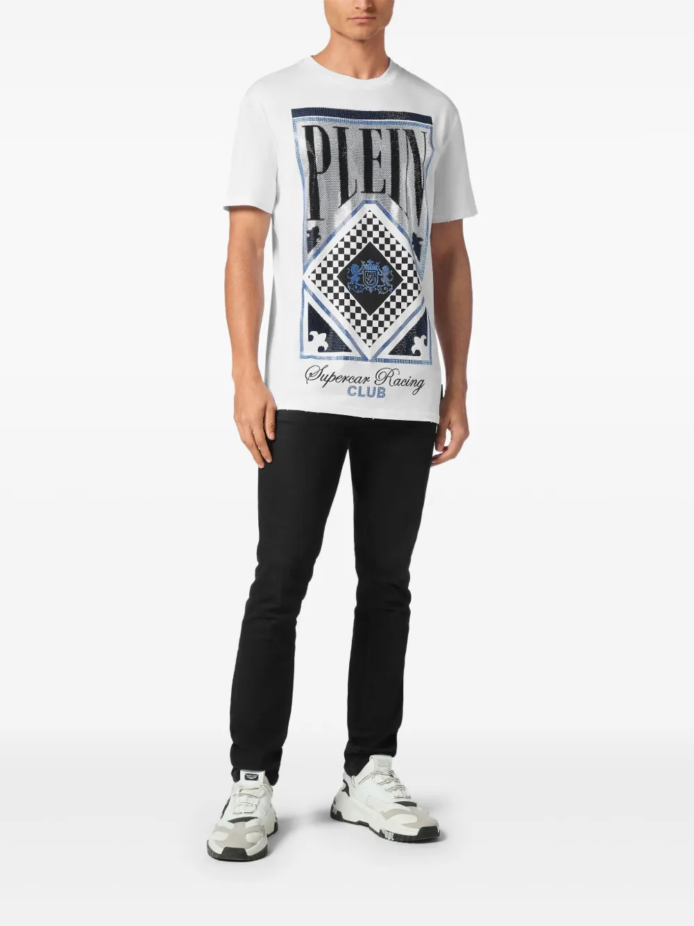 Philipp Plein Racing Club T-shirt - Wit