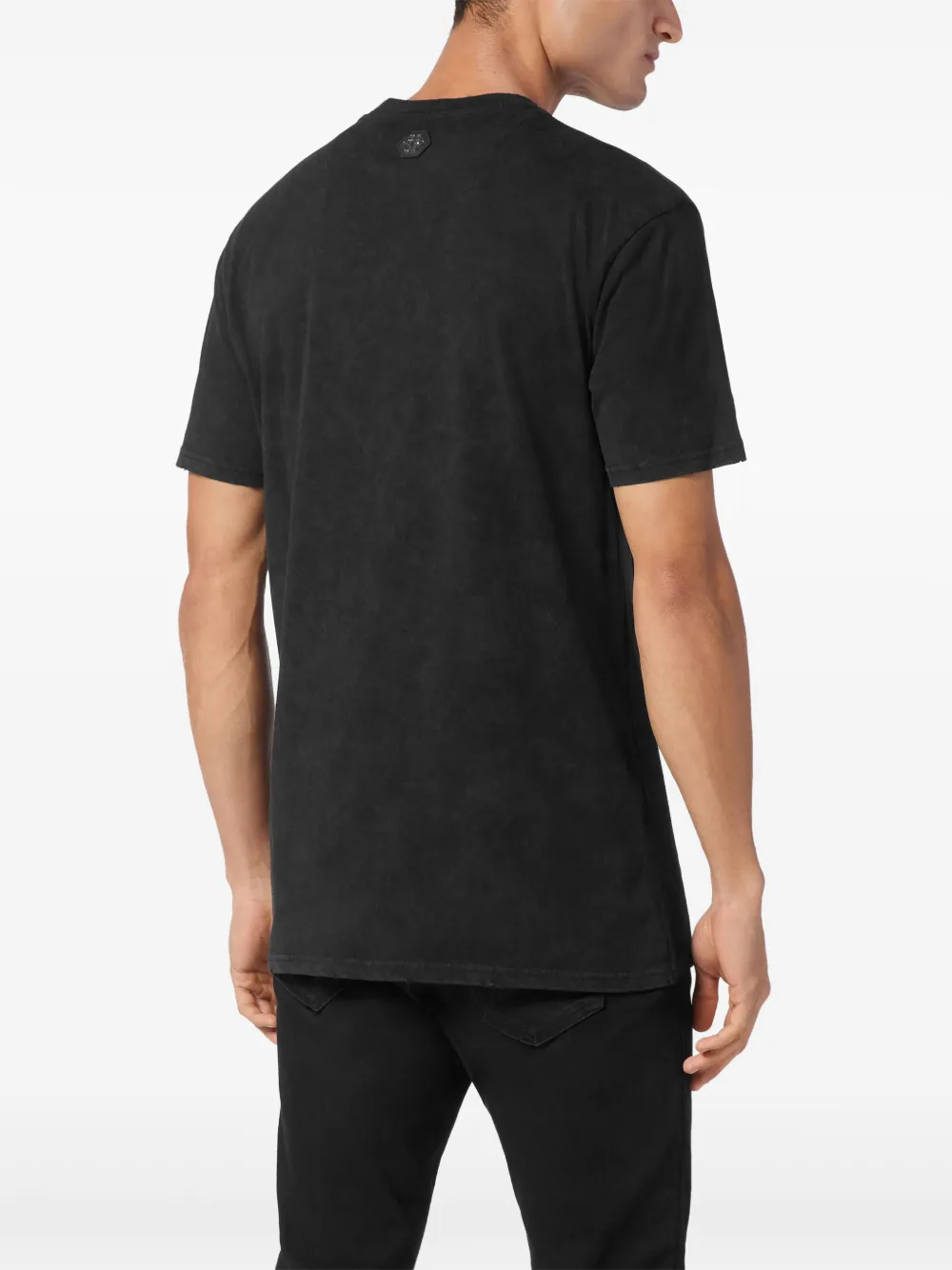 Philipp Plein Cars Racing T-shirt met stras Zwart