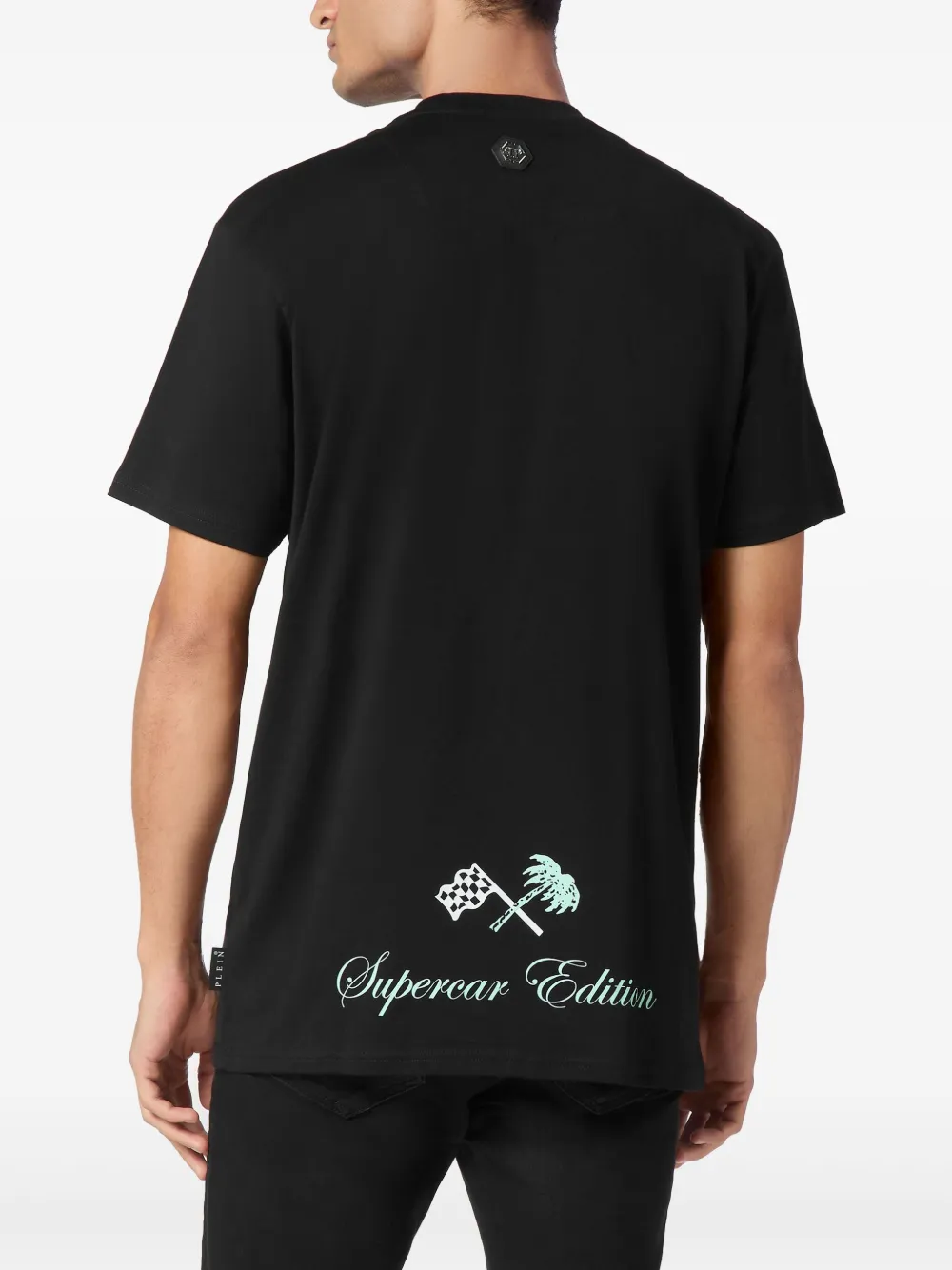 Philipp Plein Skull T-shirt met stras Zwart