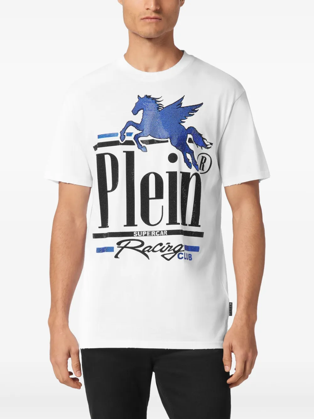 Philipp Plein Racing Club T-shirt Wit