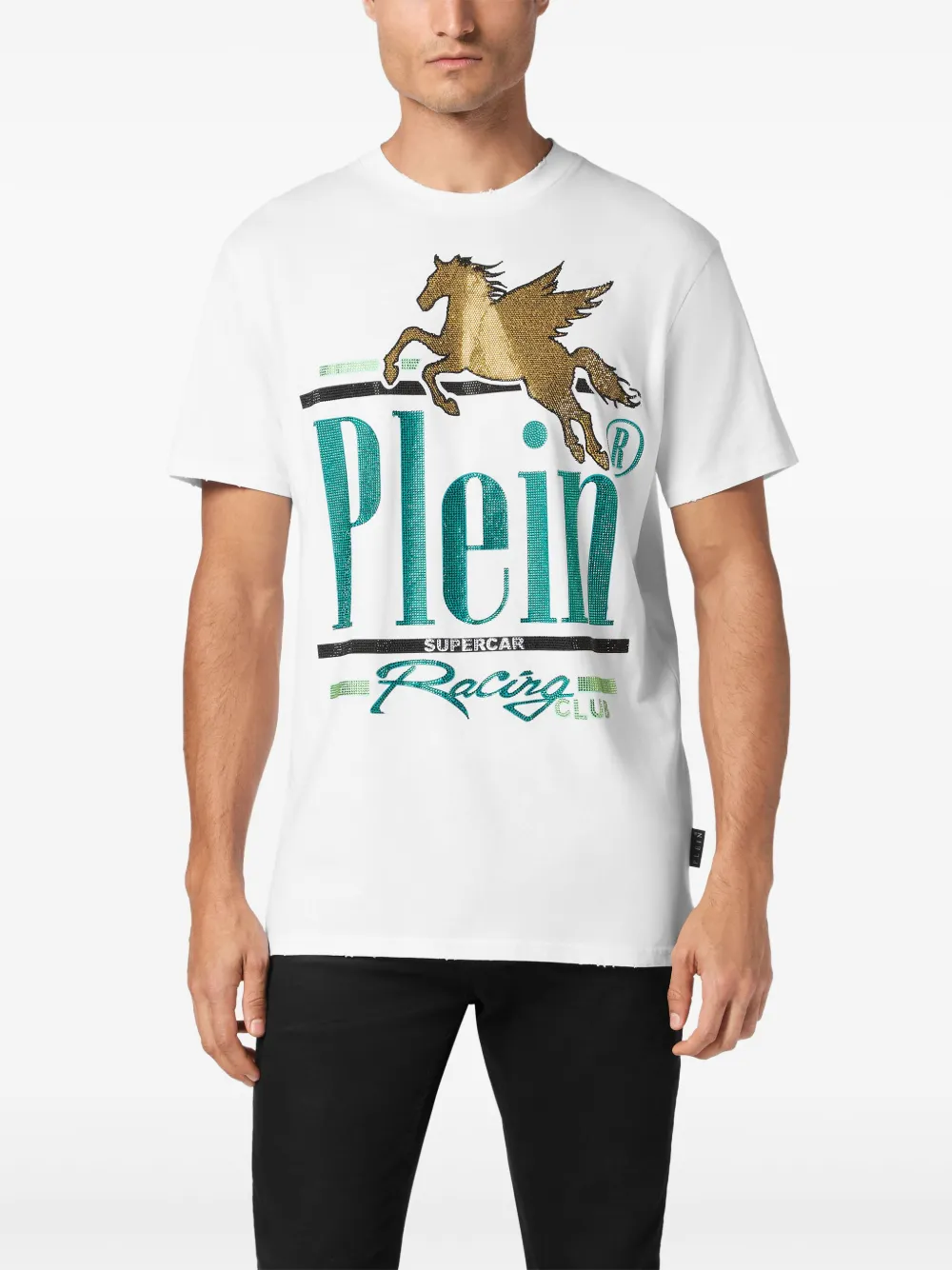 Philipp Plein Racing Club T-shirt Wit