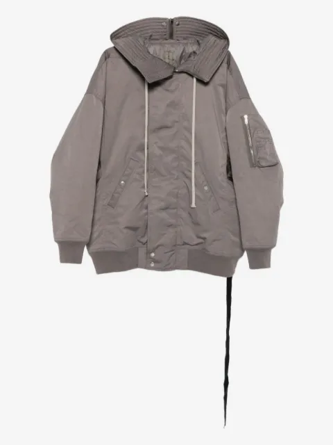 Rick Owens DRKSHDW hooded bomber jacket