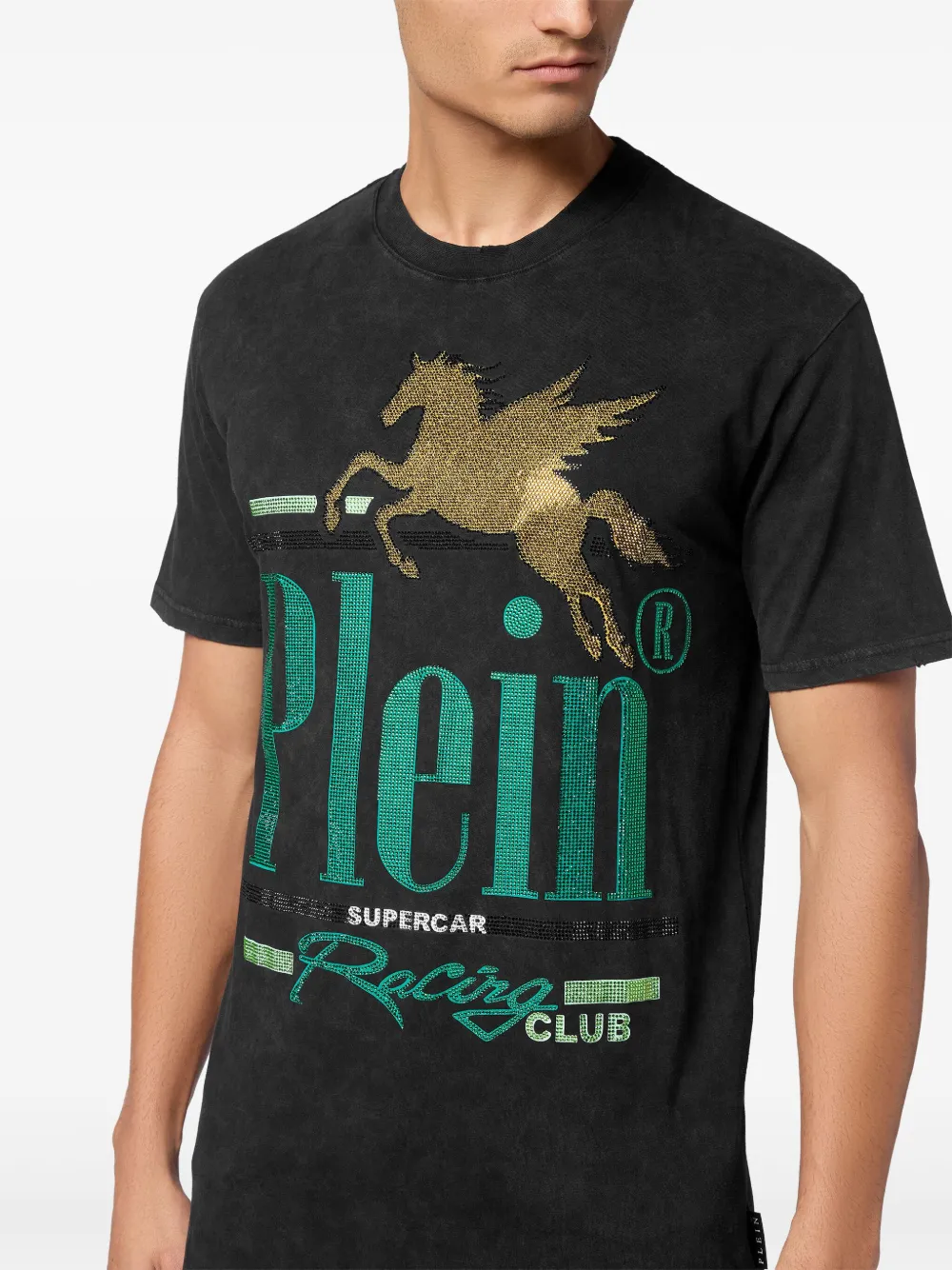 Philipp Plein Racing Club T-shirt Zwart
