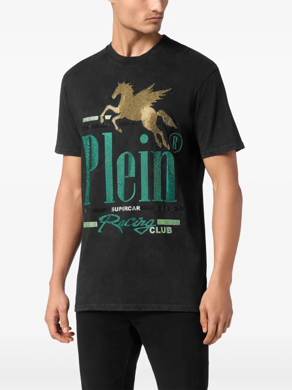 Philipp Plein Racing Club T-shirt Zwart