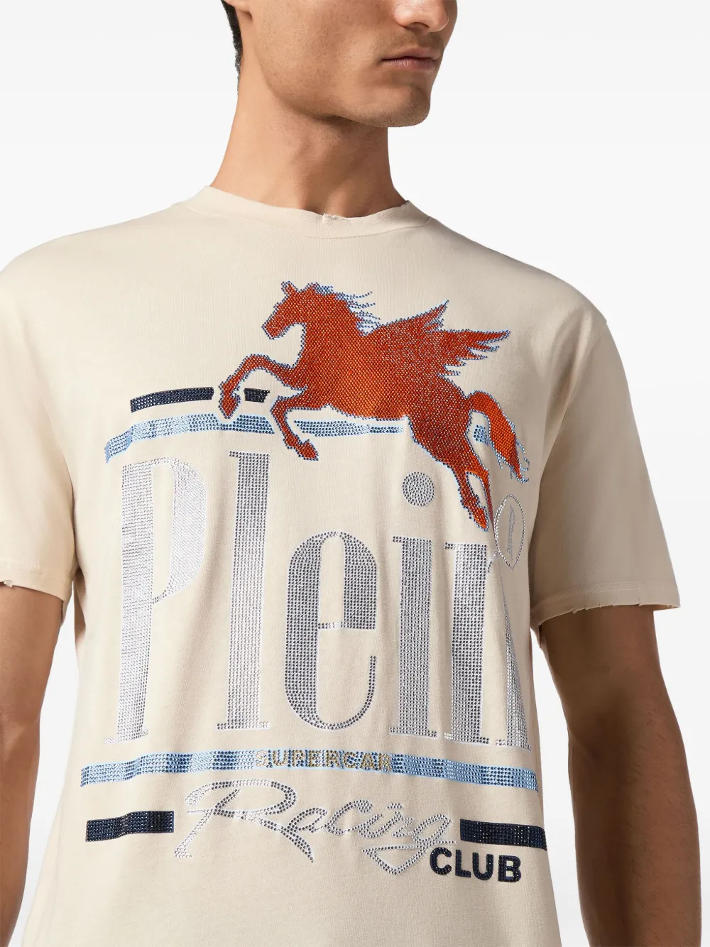 Philipp Plein Racing Club T-shirt Beige