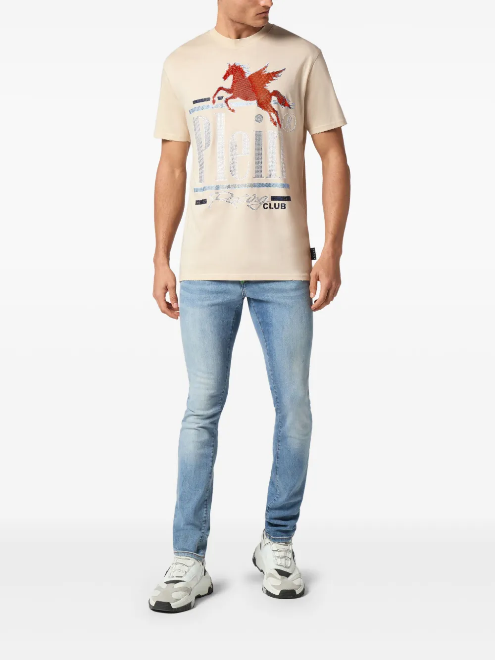 Philipp Plein Racing Club T-shirt - Beige