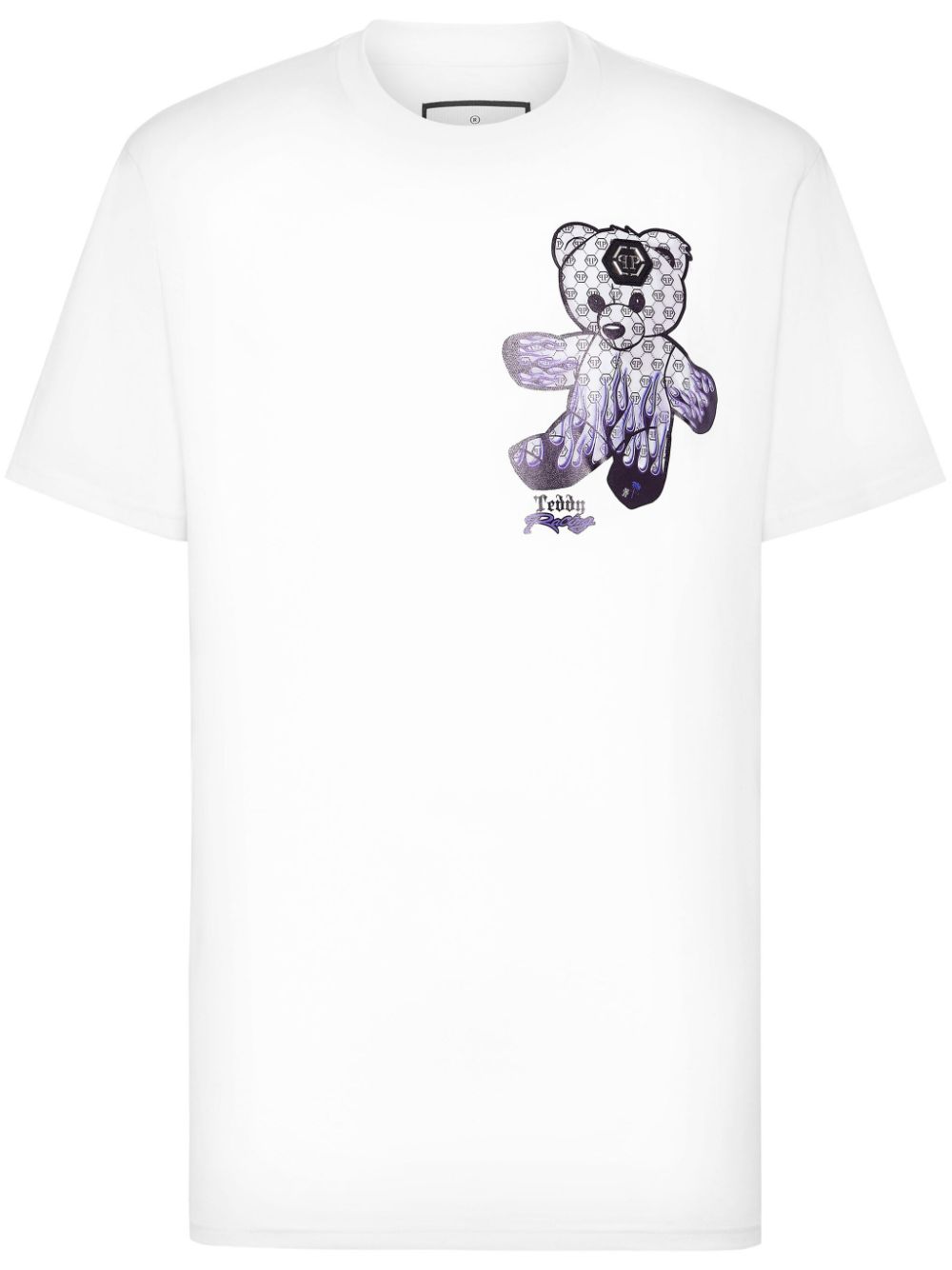 teddy bear-print T-shirt