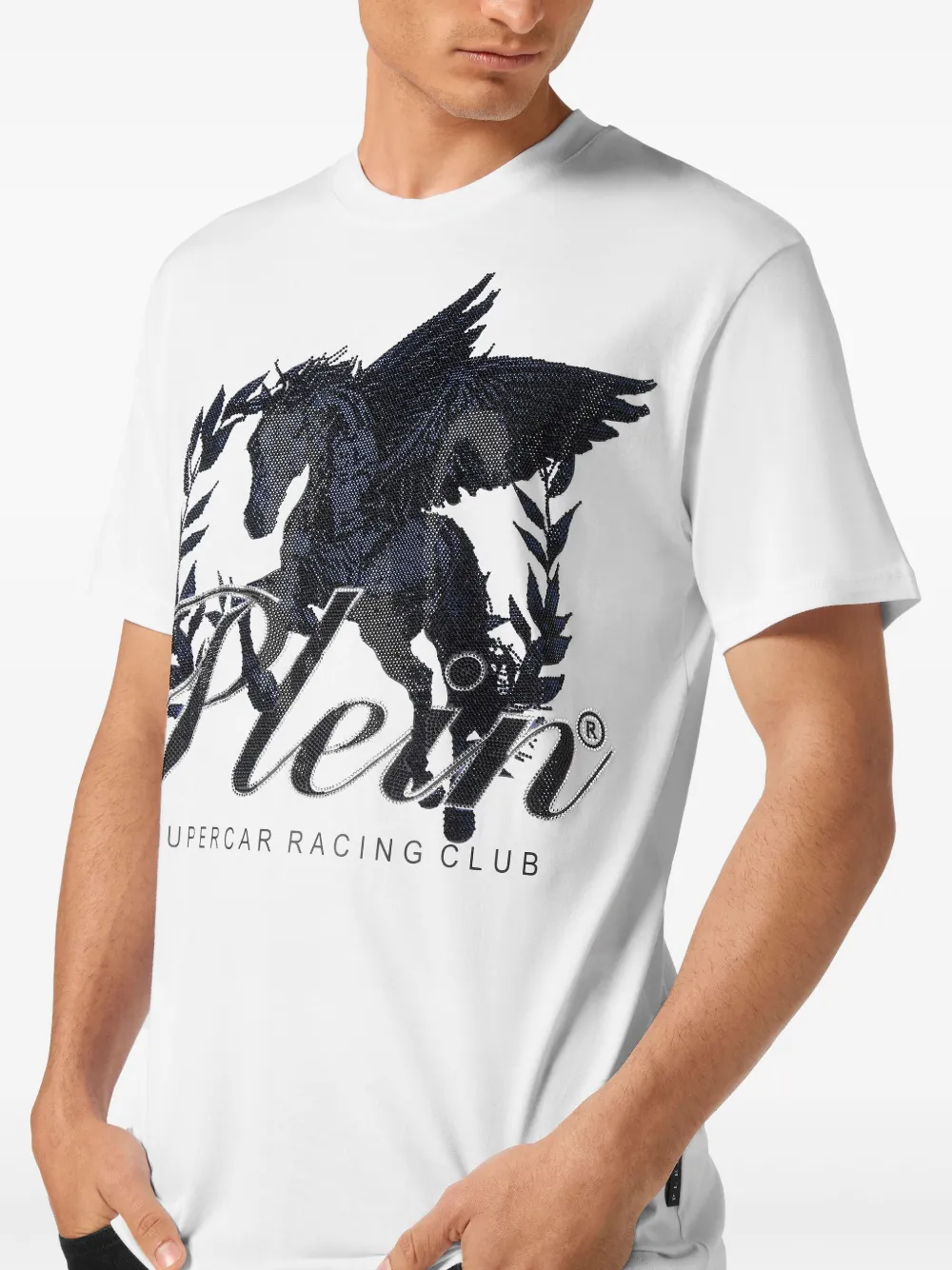 Philipp Plein Racing Club T-shirt Wit