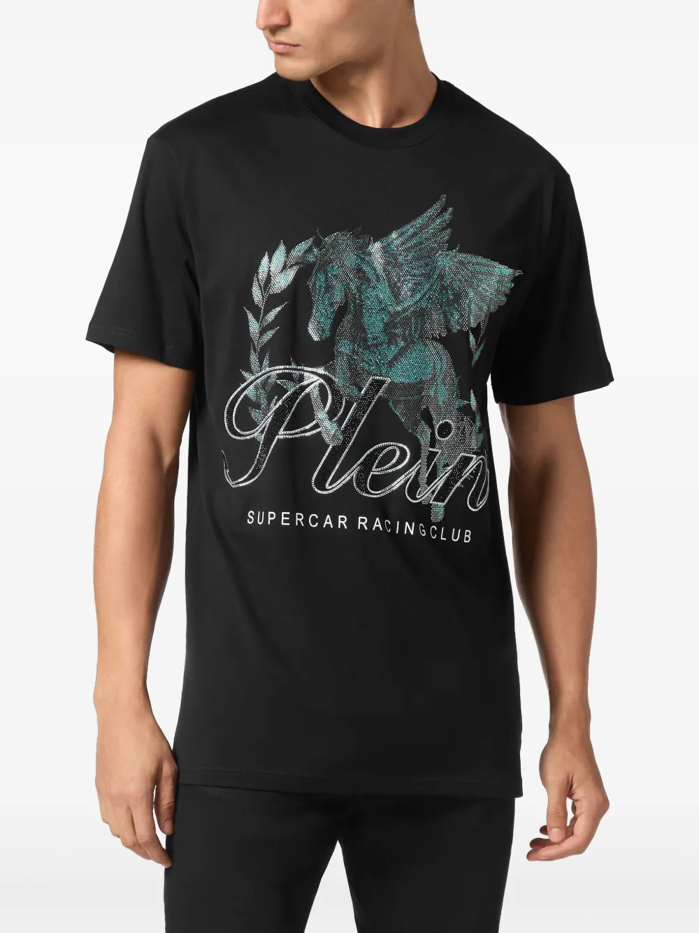 Philipp Plein SS Racing Club T-shirt Zwart
