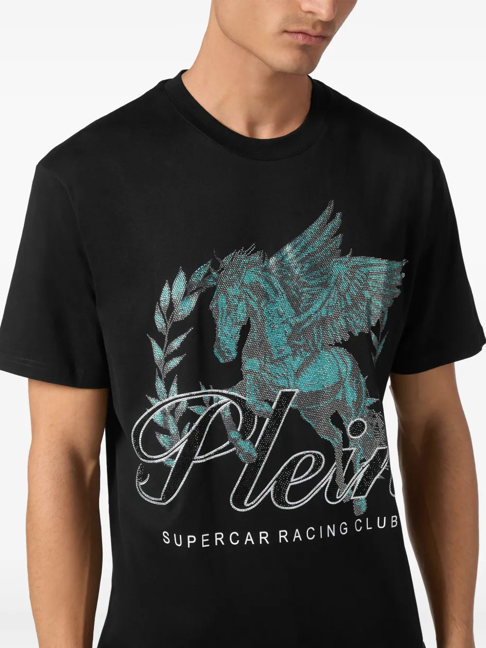 Philipp Plein SS Racing Club T-shirt Zwart