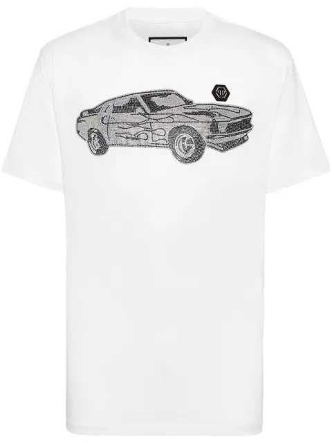 Philipp Plein Strass Cars Racing T-shirt