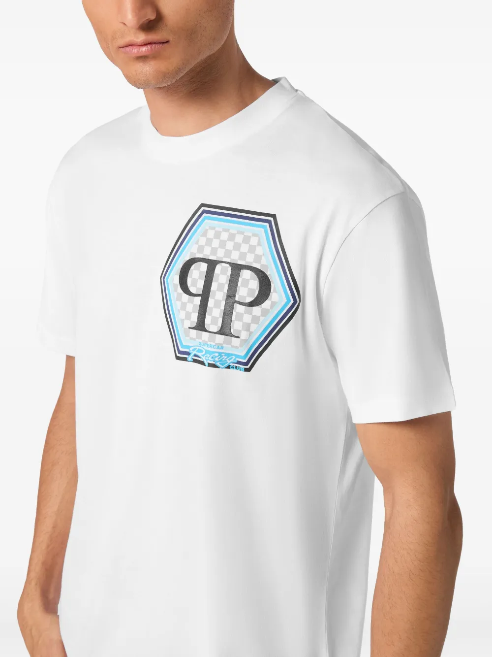 Philipp Plein Hexagon T-shirt Wit