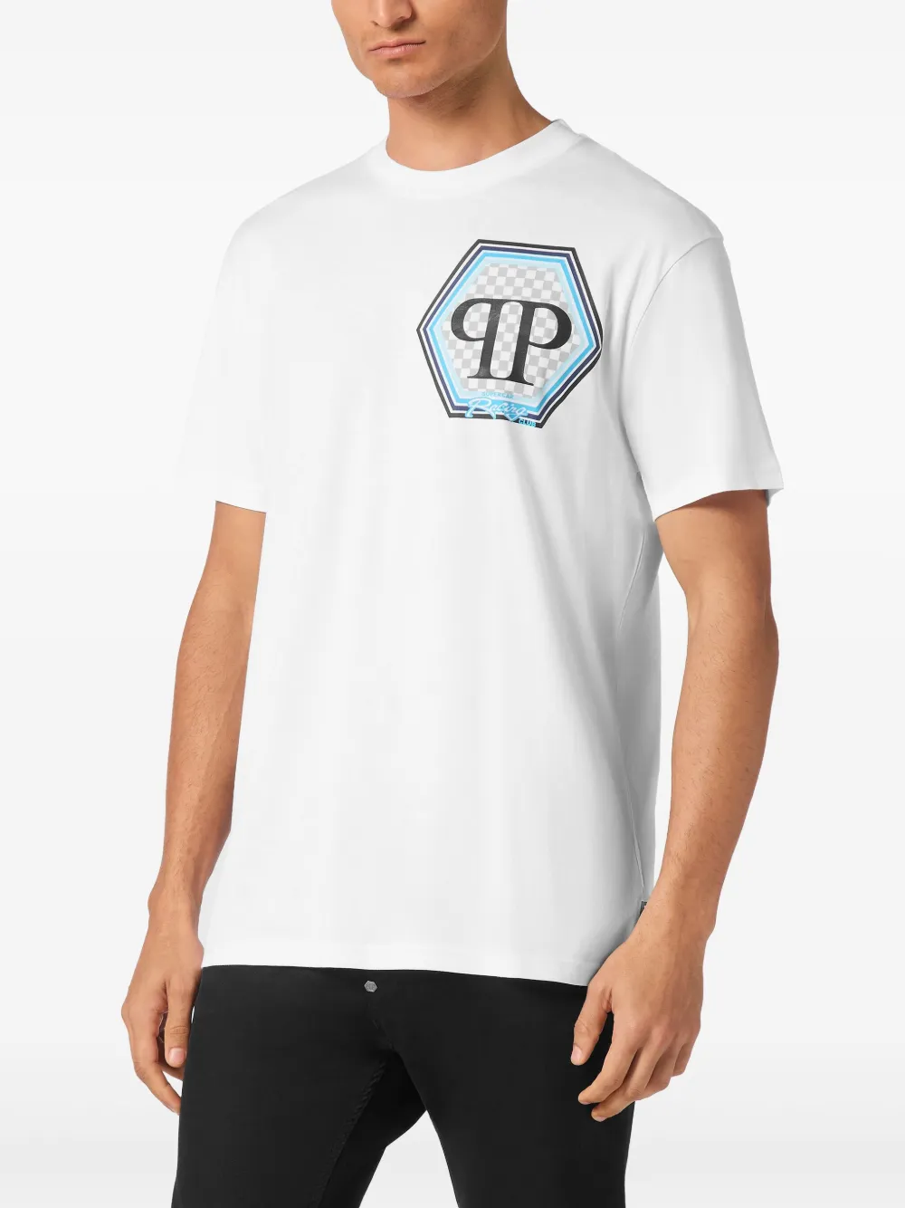 Philipp Plein Hexagon T-shirt Wit
