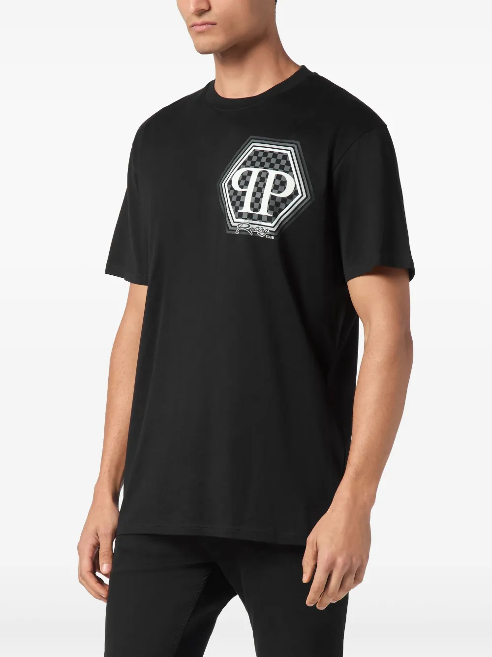 Philipp Plein Hexagon T-shirt Zwart