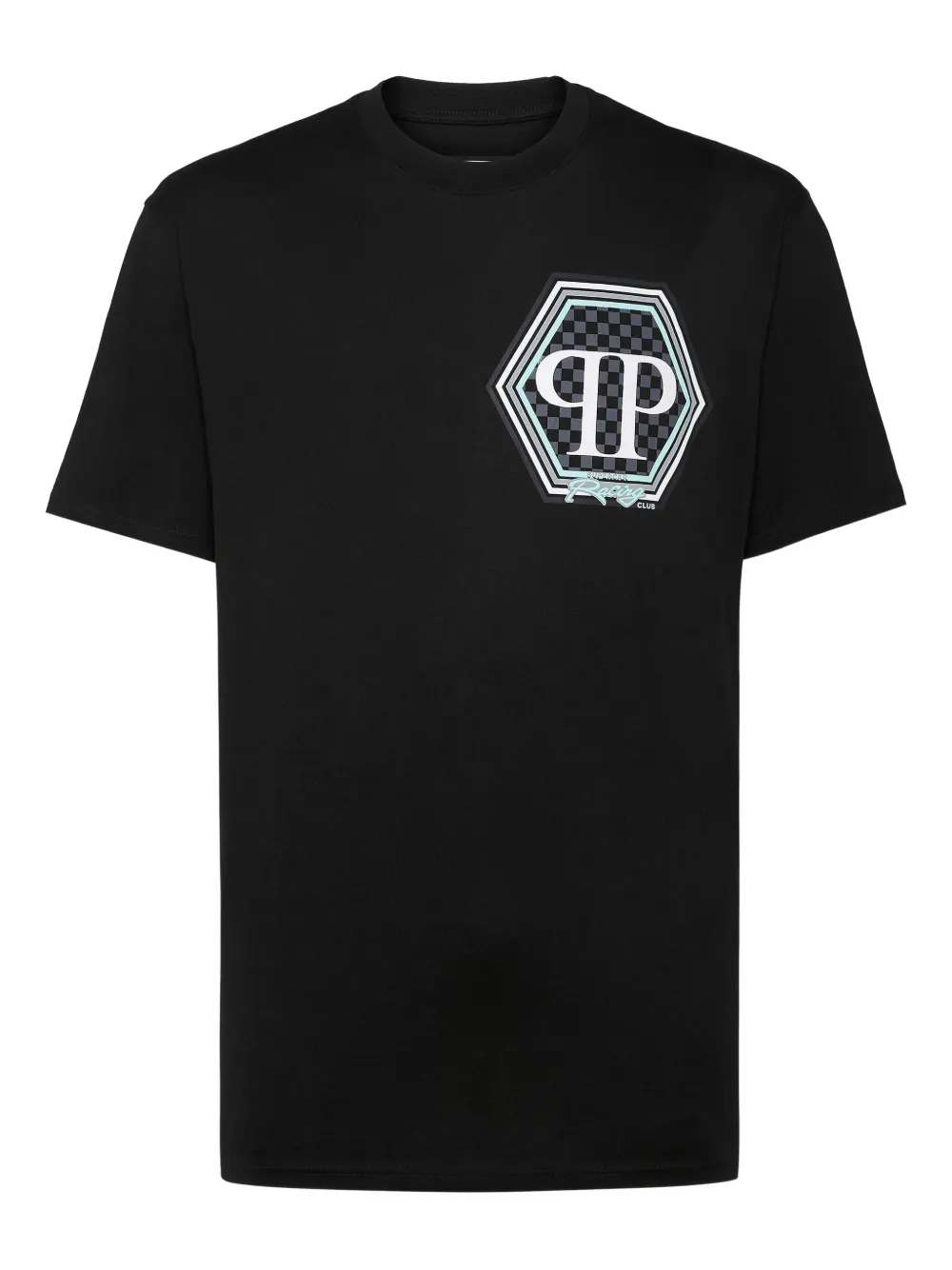 Philipp Plein hexagon-logo T-shirt Zwart