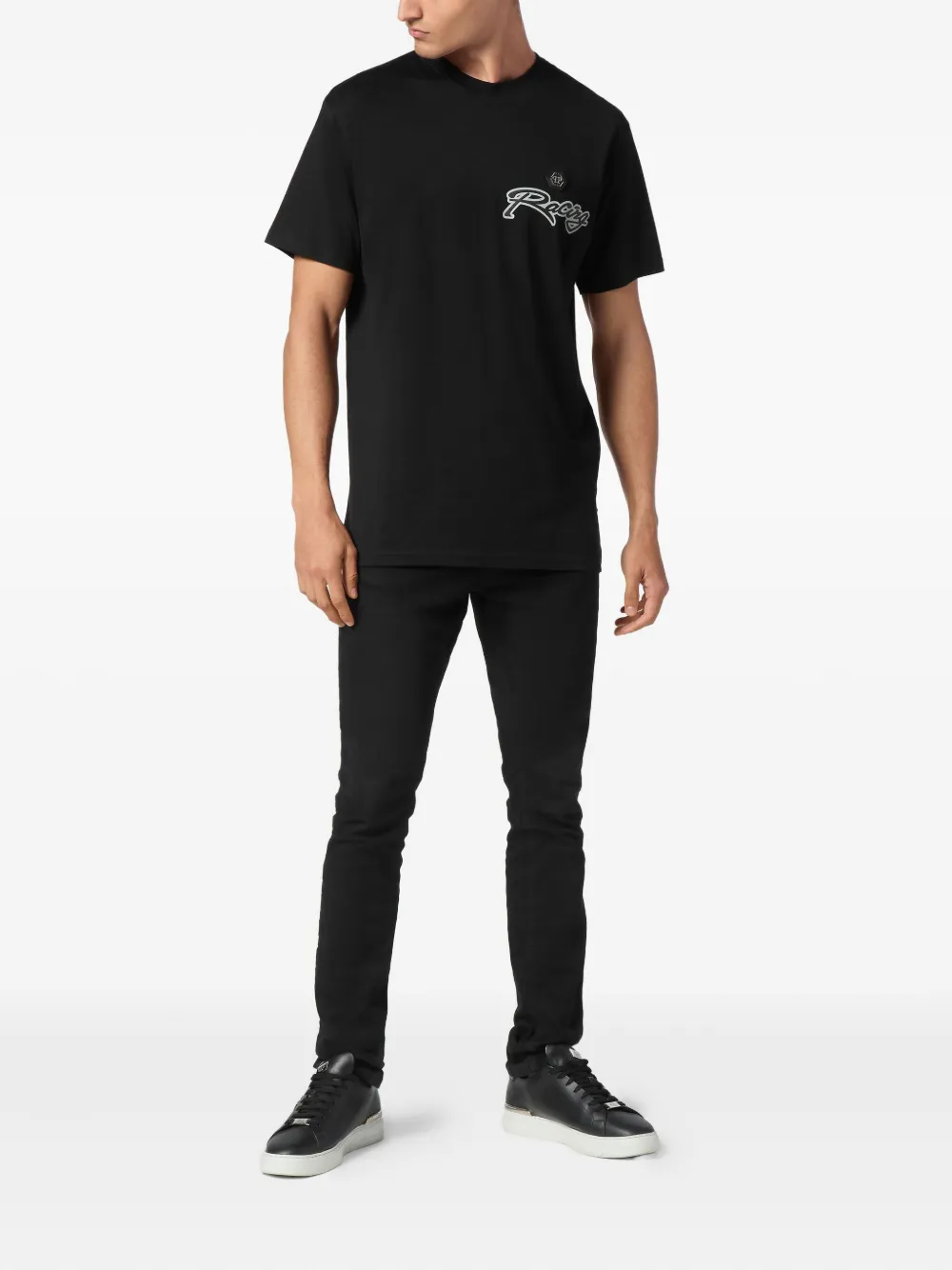Philipp Plein playera Stripes Hexagon | negro | Image 1