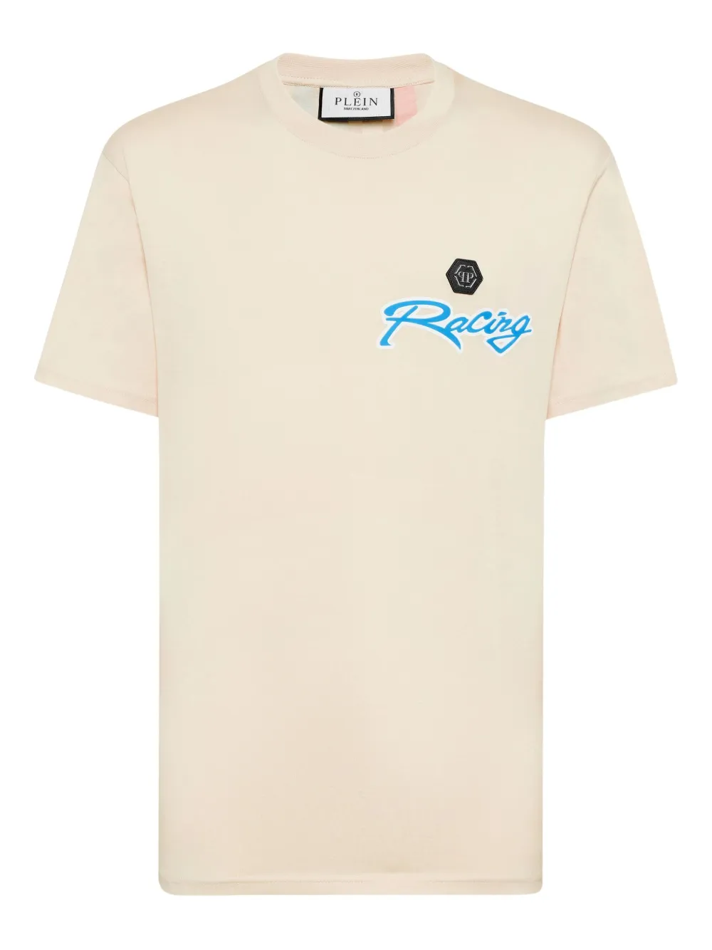 Philipp Plein hexagon-stripe T-shirt Beige