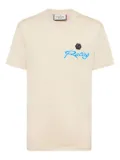 Philipp Plein hexagon-stripe T-shirt - Neutrals