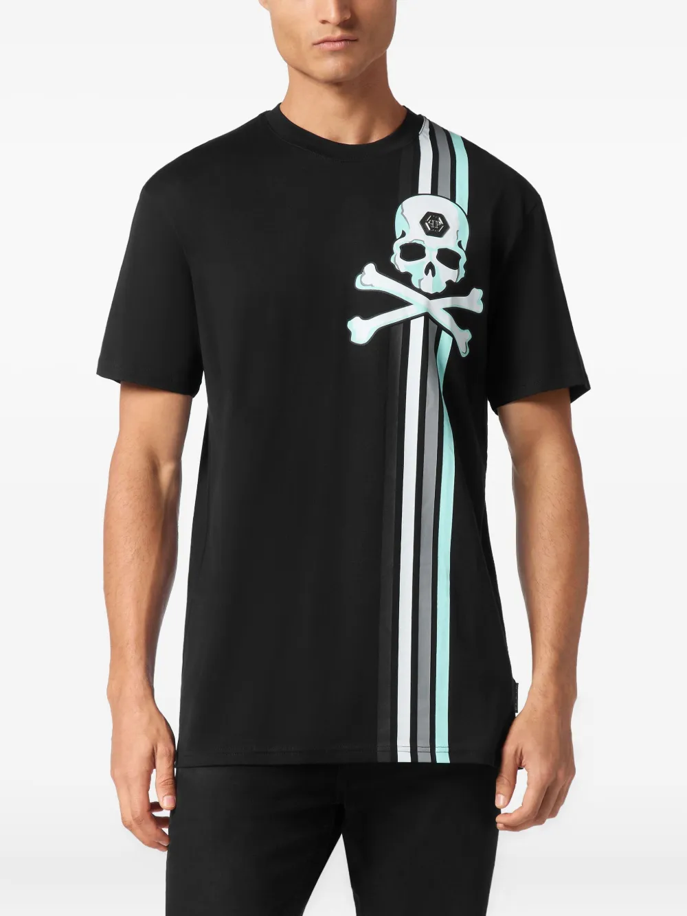 Philipp Plein T-shirt met grafische print Zwart
