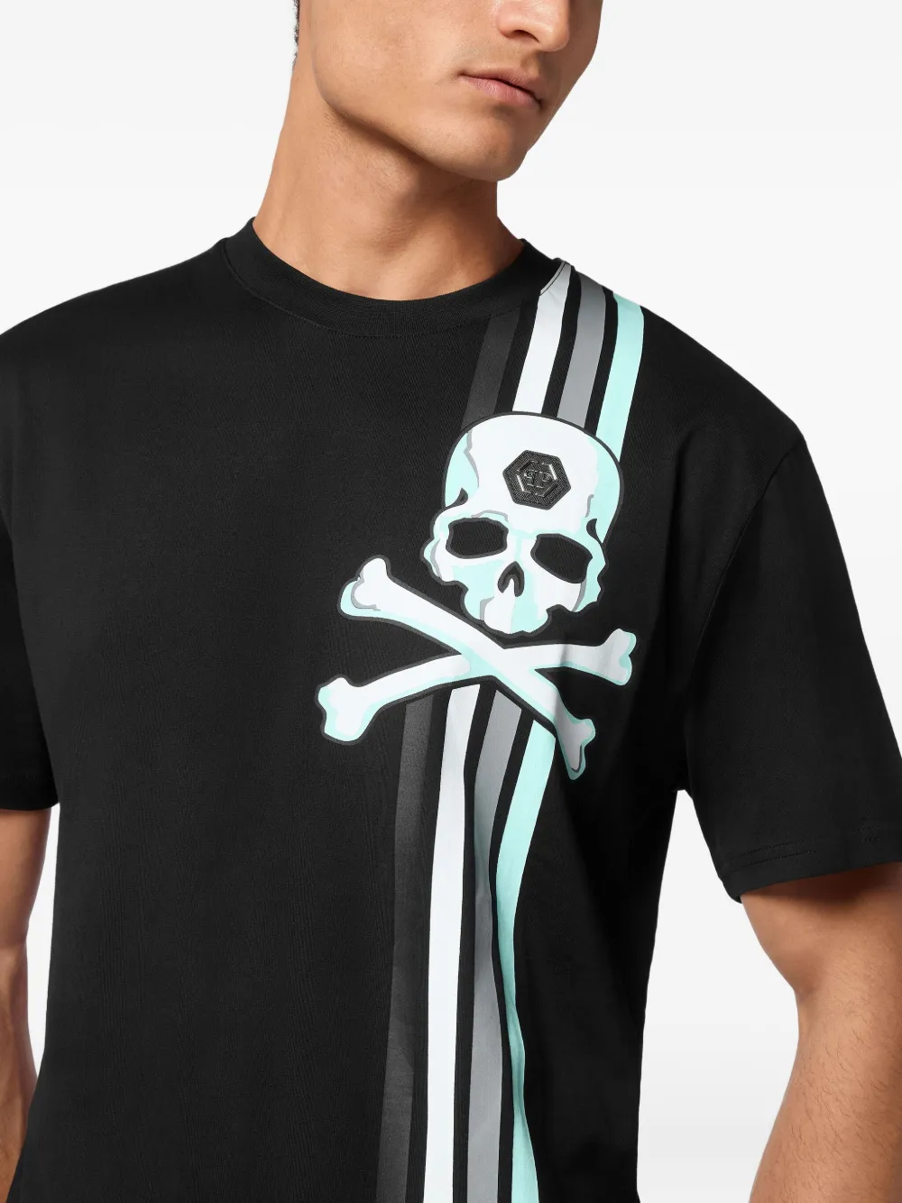 Philipp Plein T-shirt met grafische print Zwart