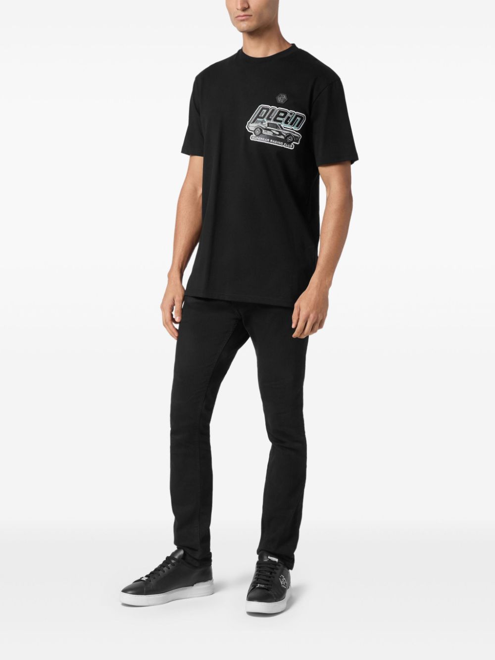 Philipp Plein Cars Racing T-shirt - Zwart