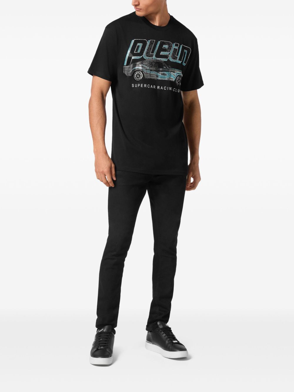 Philipp Plein Cars Racing T-shirt - Zwart