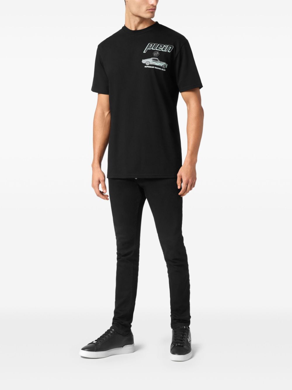 Philipp Plein Cars Racing T-shirt - Zwart