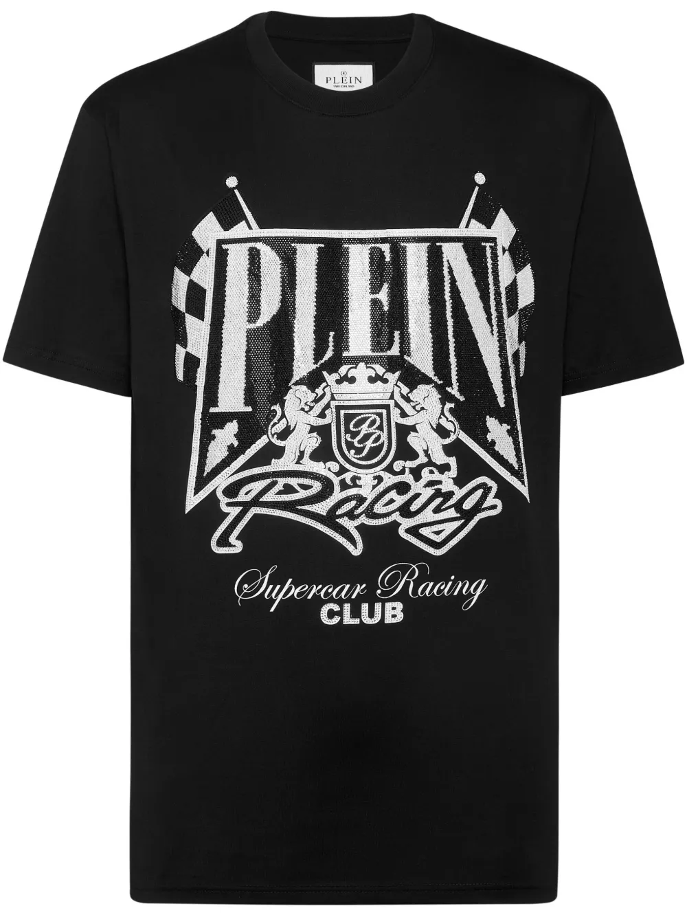 Philipp Plein SS Strass Racing Club T-shirt Zwart