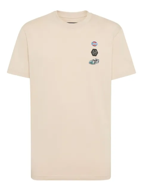 Philipp Plein racing-car-patch T-shirt