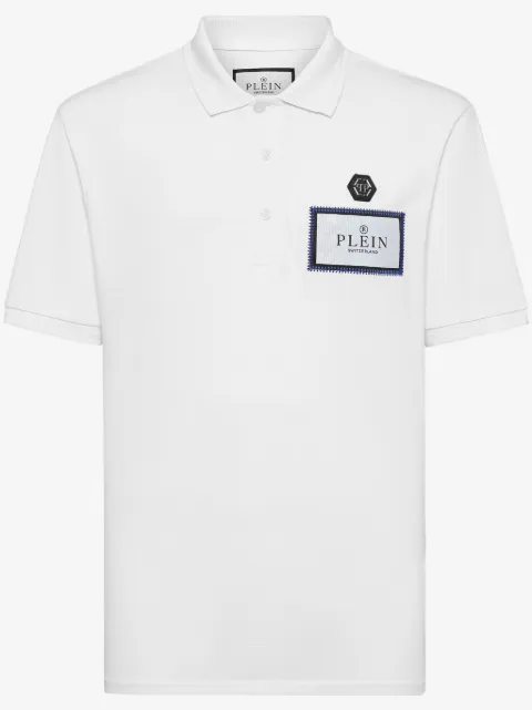 Philipp Plein polo con etiqueta