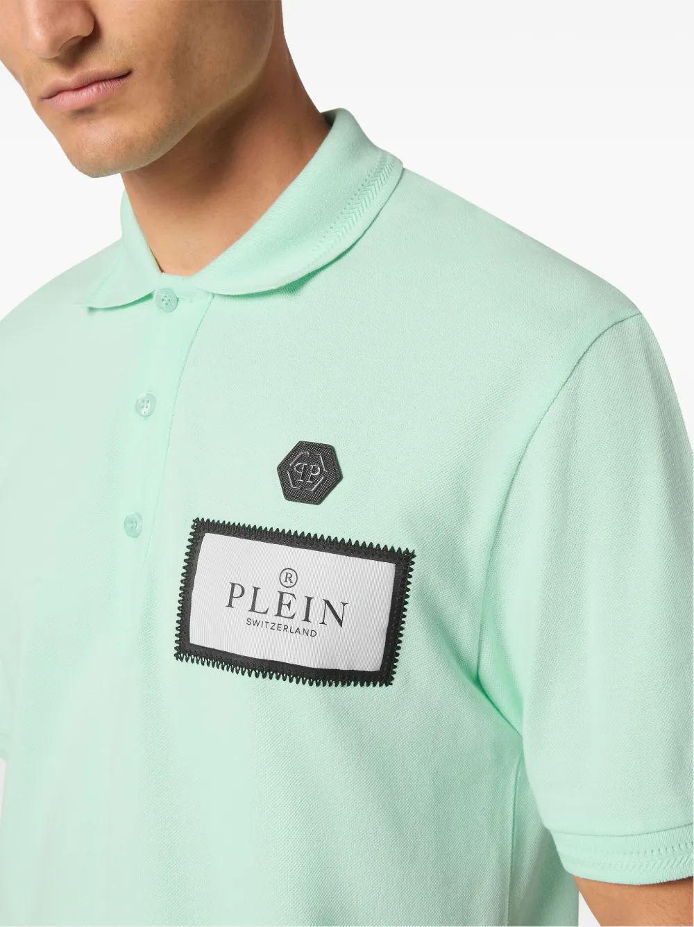 Philipp Plein Poloshirt met logolabel Groen