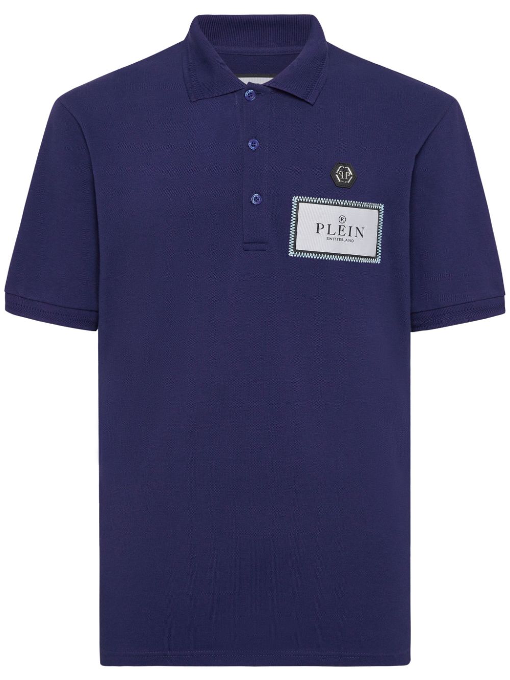 logo-tag polo shirt