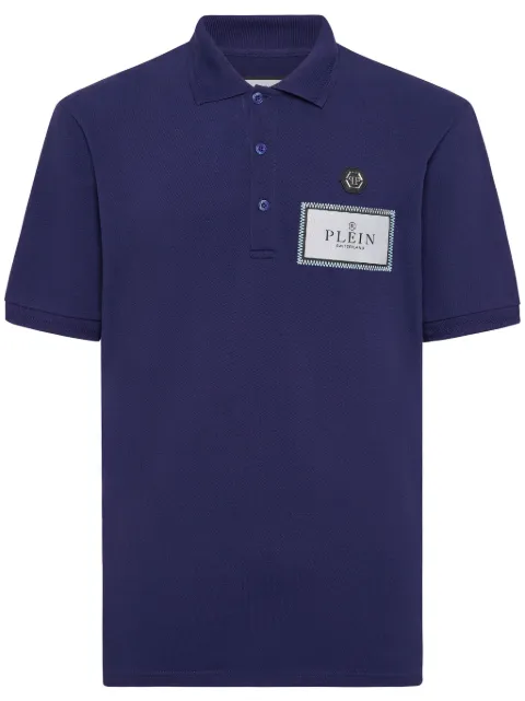 Philipp Plein logo-tag polo shirt
