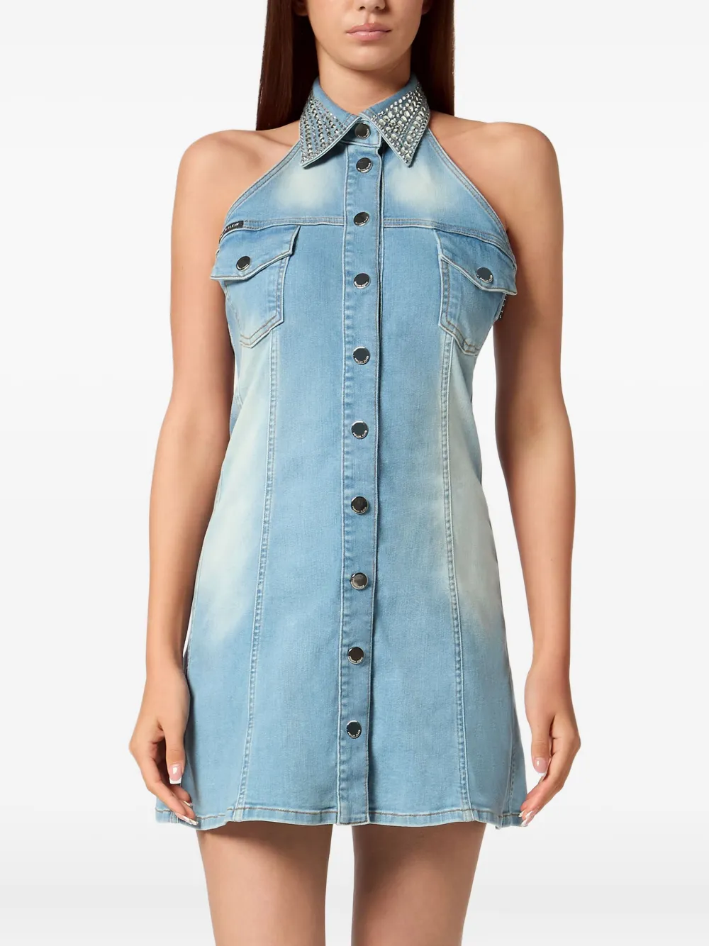 Philipp Plein denim mini dress | Day Dresses | Image 2