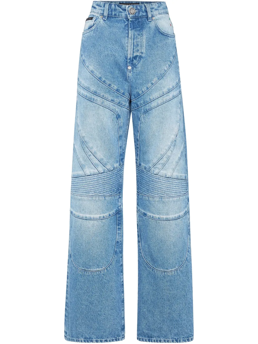 Philipp Plein Jeans met wijde pijpen Blauw